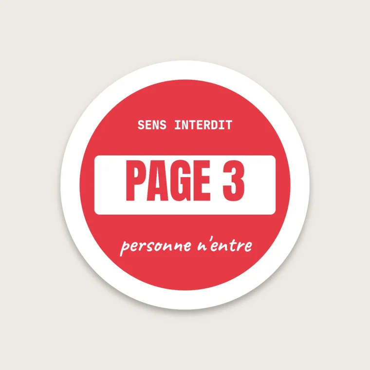 Sens interdit – Stickers