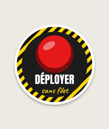 Gros bouton rouge – Stickers
