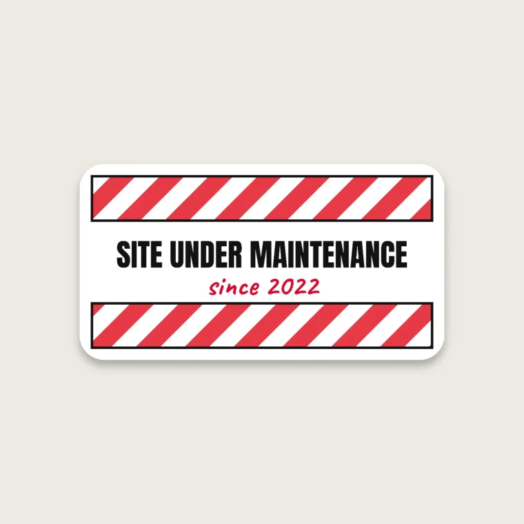 Maintenance – Stickers