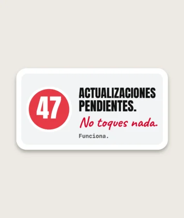Actualizaciones – Pegatinas