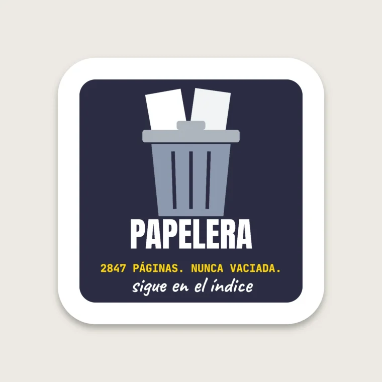 Papelera – Pegatinas