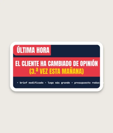 Última hora – Pegatinas
