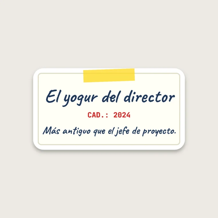 Yogur del director – Pegatinas