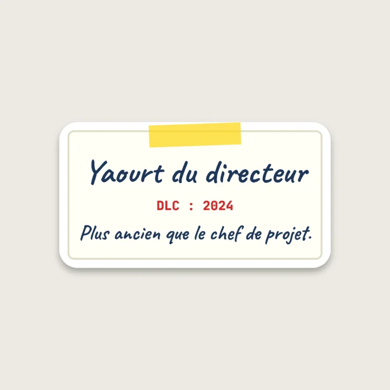 Yaourt du directeur – Stickers