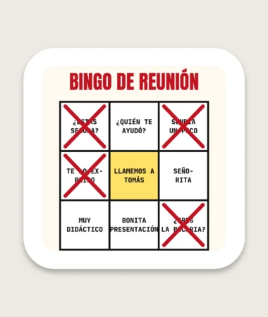 Bingo de reunión – Pegatinas