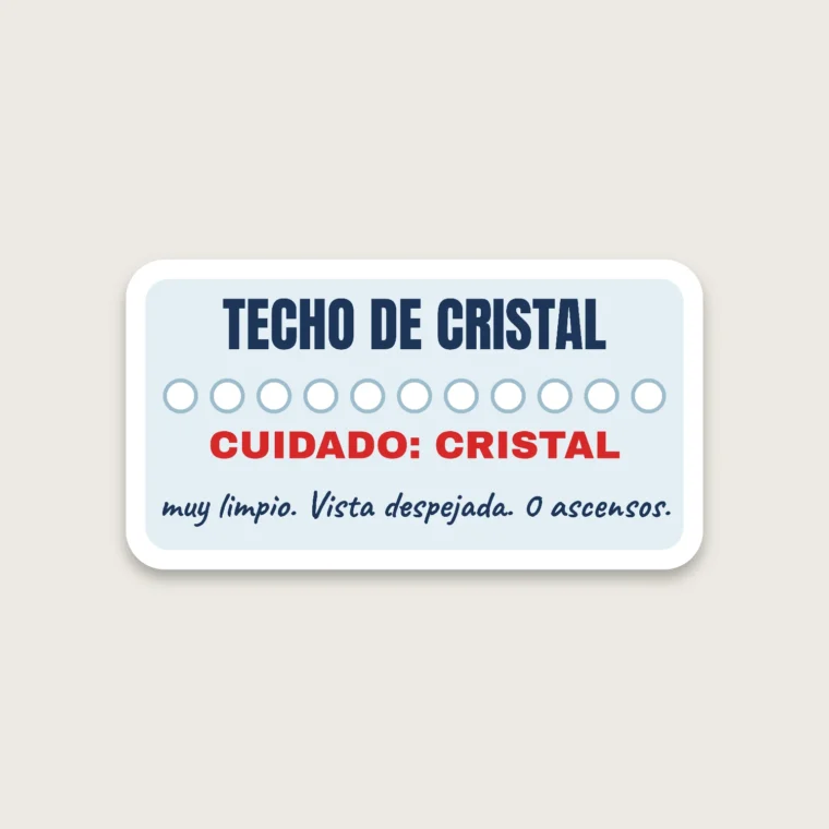 Cuidado cristal – Pegatinas