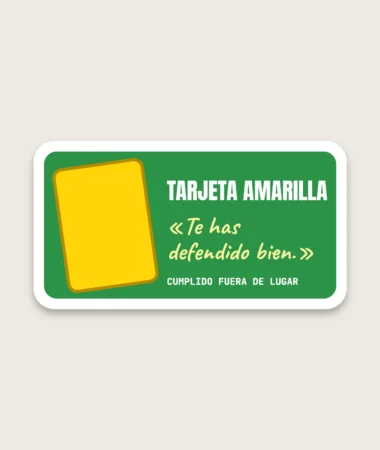 Tarjeta amarilla – Pegatinas