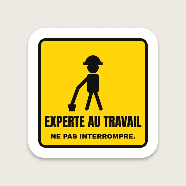 Experte au travail – Stickers