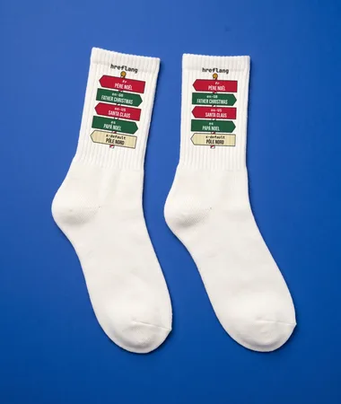 Panneau hreflang du Pôle Nord – Chaussettes 404