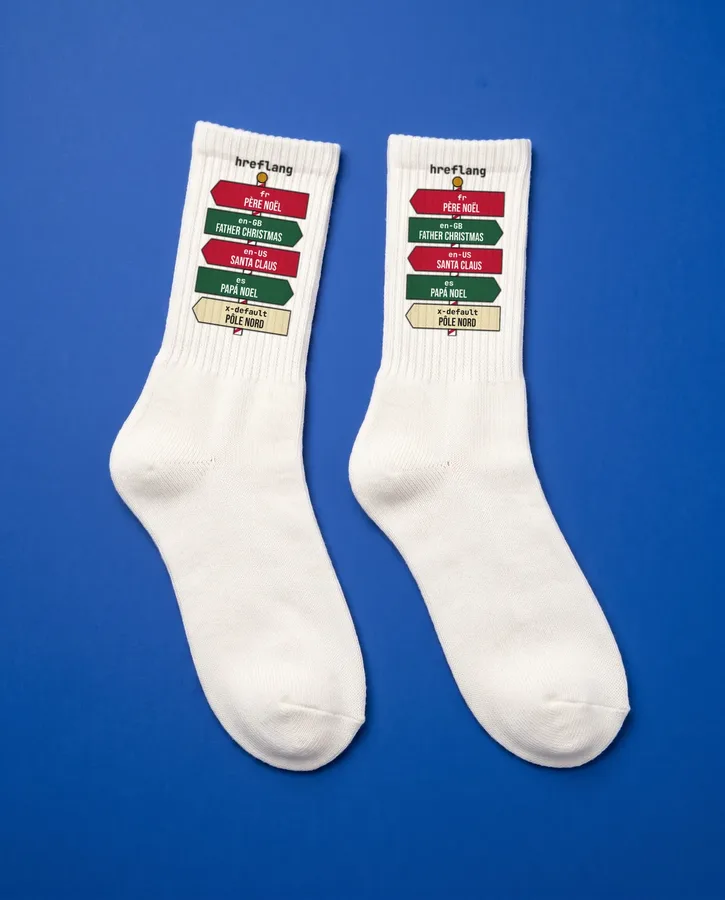 Panneau hreflang du Pôle Nord – Chaussettes 404