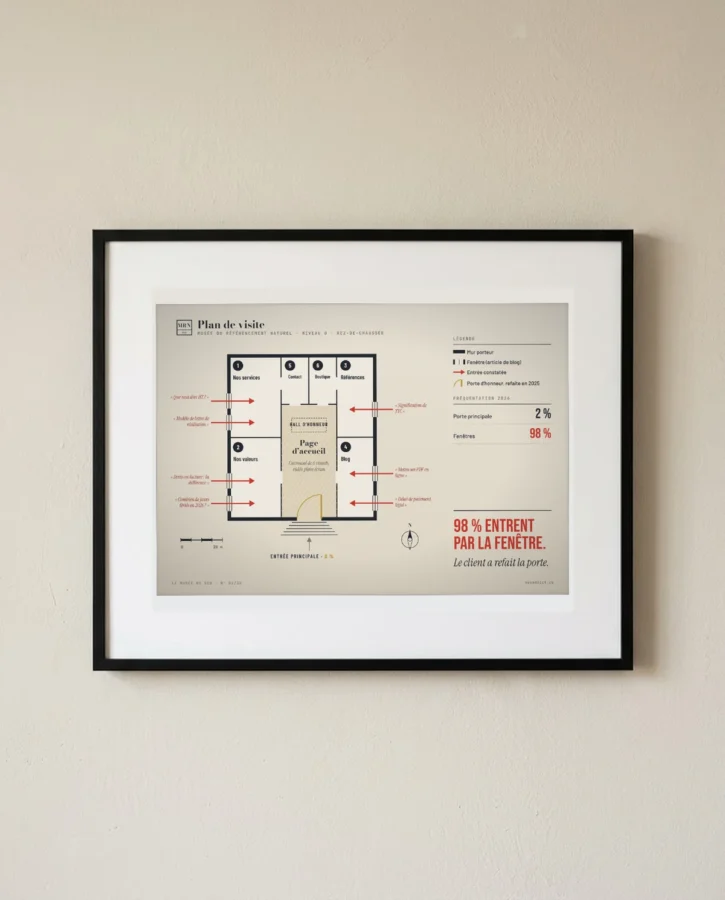 Plan de visite : entrée par la fenêtre – Posters