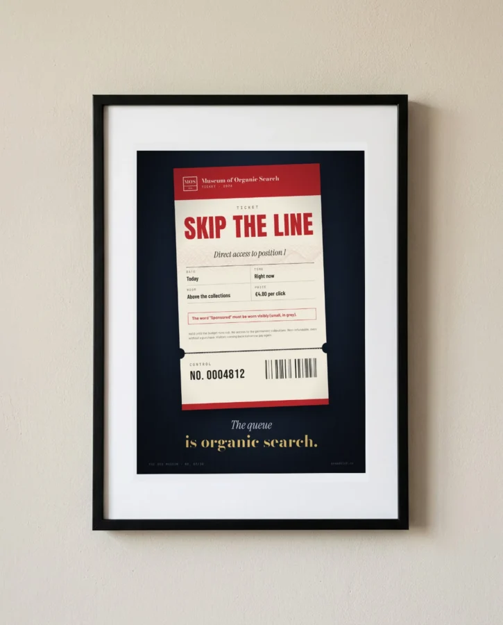 Skip-the-line ticket, position 1 – Posters