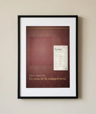 Posición 1, prestada a la competencia – Pósters