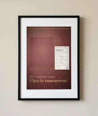 Position 1, prêtée au concurrent – Posters