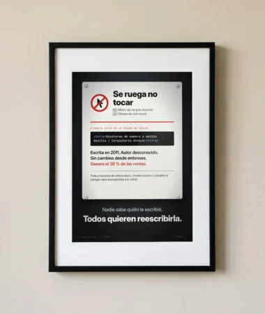 Se ruega no tocar la etiqueta title – Pósters