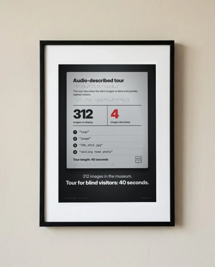 Audio-described tour: 312 images, 4 described – Posters