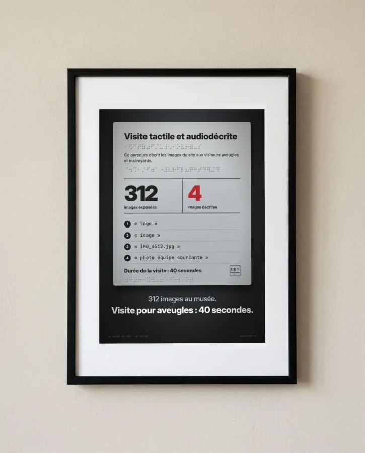 Visite audiodécrite : 312 images, 4 décrites – Posters