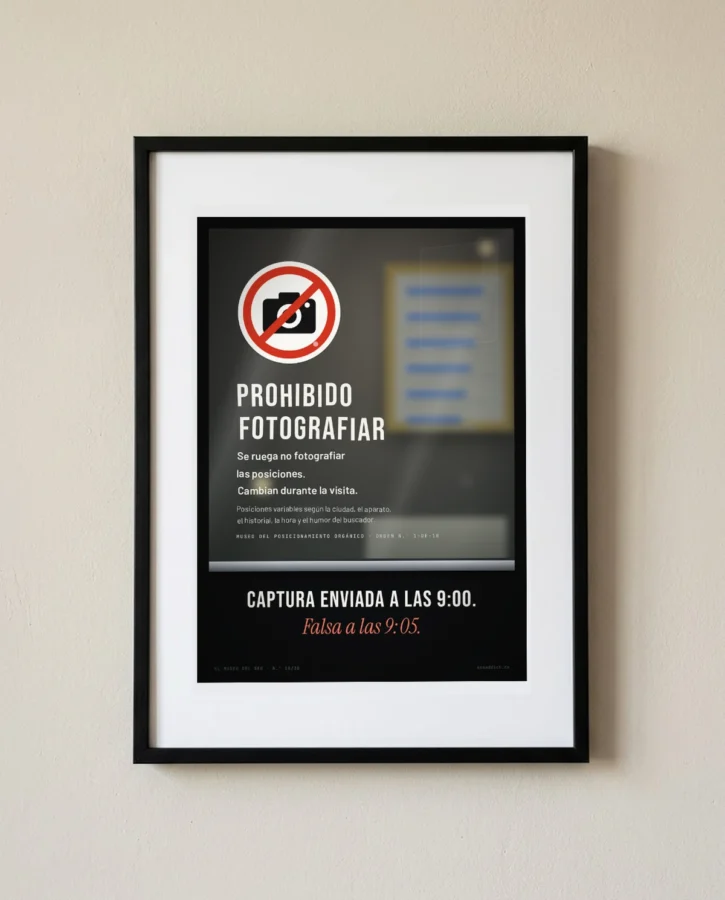 Prohibido fotografiar las posiciones – Pósters