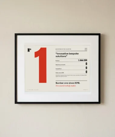 Masterpiece: no. 1 on zero searches – Posters