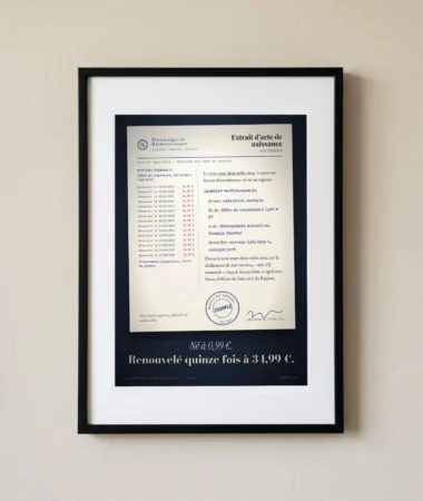 Extrait d’acte de naissance du domaine – Posters