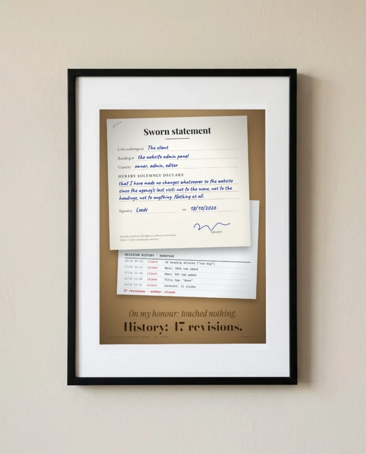 The client’s sworn statement – Posters