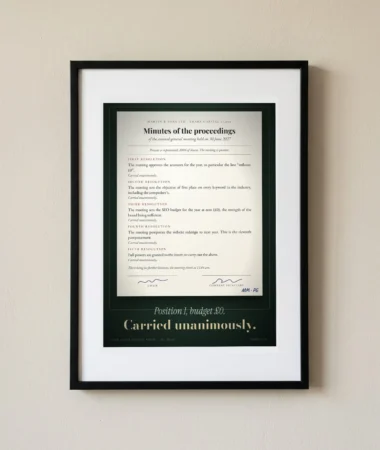 Minutes of the general meeting – Posters