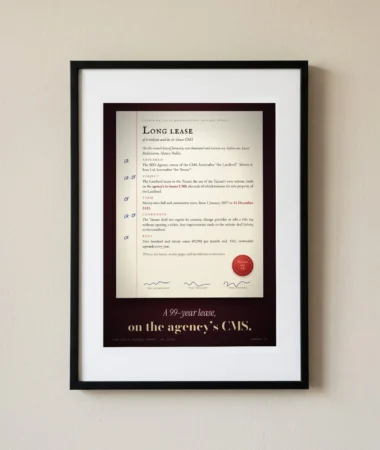 A 99-year lease on the agency’s CMS – Posters