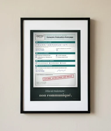 Formulaire de demande d’indexation – Posters