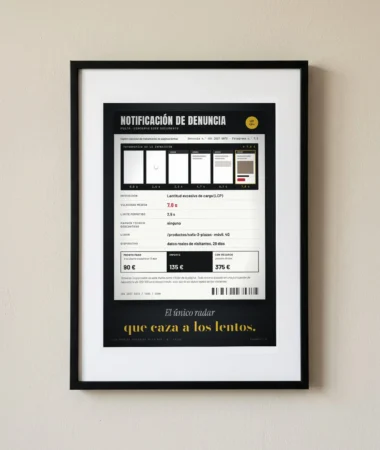Multa por lentitud – Pósters