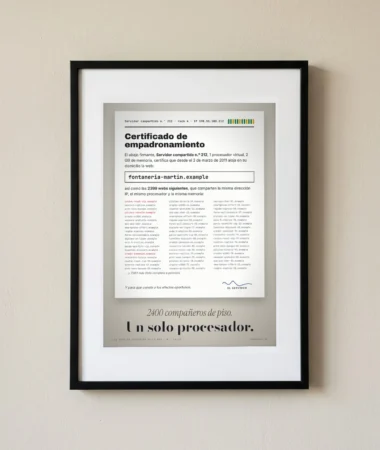 Certificado de empadronamiento compartido – Pósters