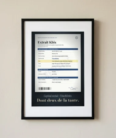 Extrait Kbis du site – Posters