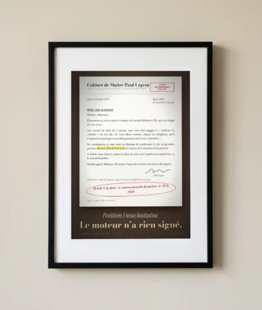 Mise en demeure : position 1 sous huitaine – Posters