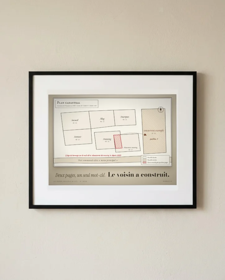 Plan cadastral du mot-clé – Posters