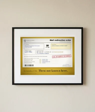 Mail redirection for six months – Posters