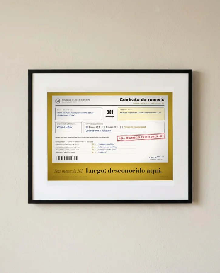 Reenvío del correo durante seis meses – Pósters