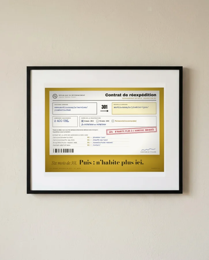 Réexpédition du courrier pour six mois – Posters