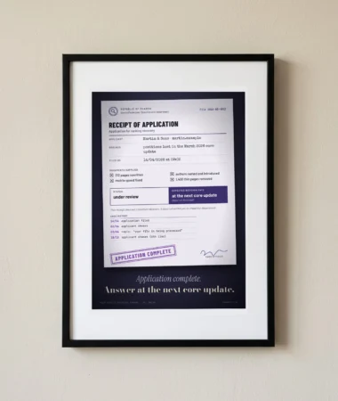 Recovery application, under review – Posters