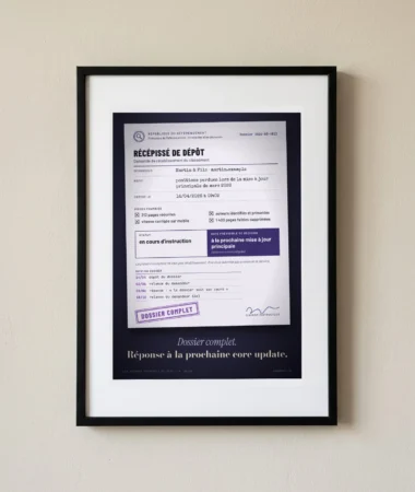 Dossier de rétablissement, en cours d’instruction – Posters