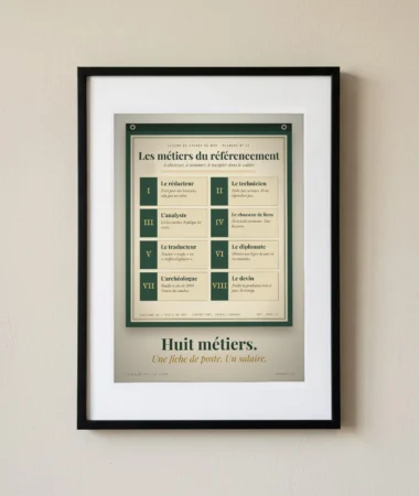 Les métiers du référencement, planche murale – Posters