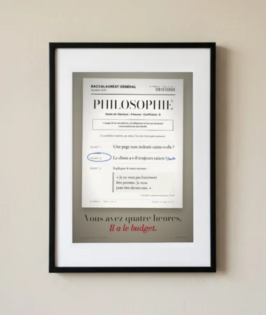 Bac de philosophie du SEO, sujet 3 – Posters