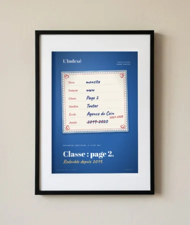 Étiquette de cahier : classe page 2 – Posters
