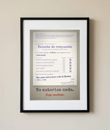 Autorización paterna: no autoriza nada – Pósters