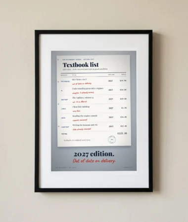 Textbook list: 2027 edition, already out of date – Posters
