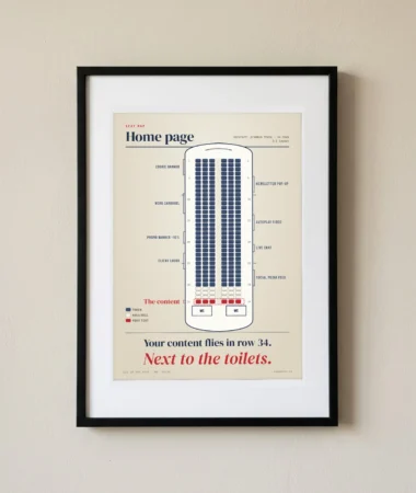 Seat map: content in row 34 – Posters