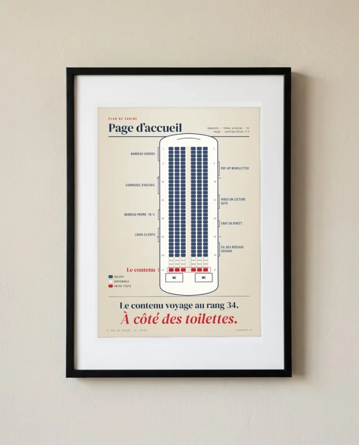 Plan de cabine : le contenu au rang 34 – Posters