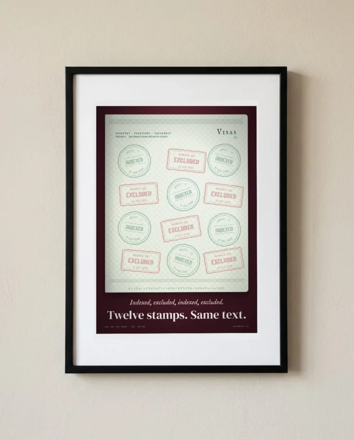 A product page’s passport – Posters