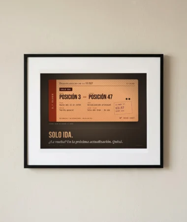 Solo ida, posición 3 › posición 47 – Pósters
