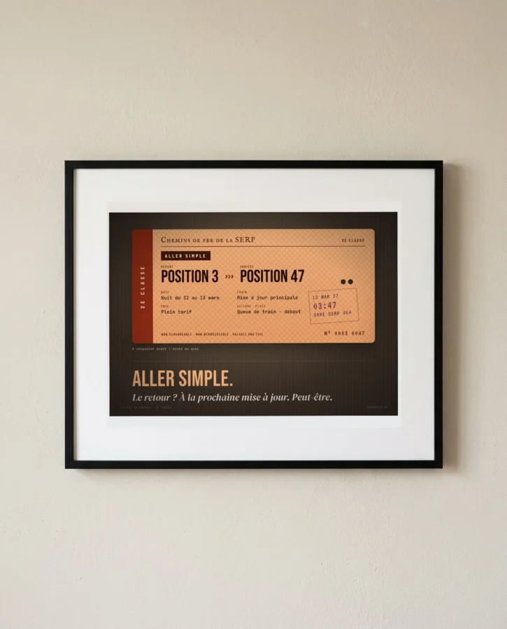 Aller simple, position 3 › position 47 – Posters