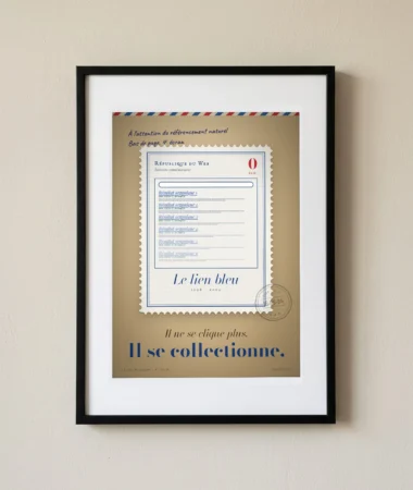Timbre commémoratif : le lien bleu – Posters