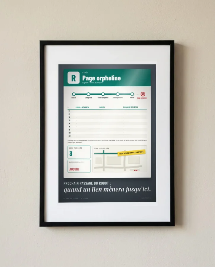 Arrêt « Page orpheline », aucun passage – Posters